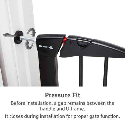 Maxi-Secure Pressure Fit Safety Gate, 76 - 82cm (Black)