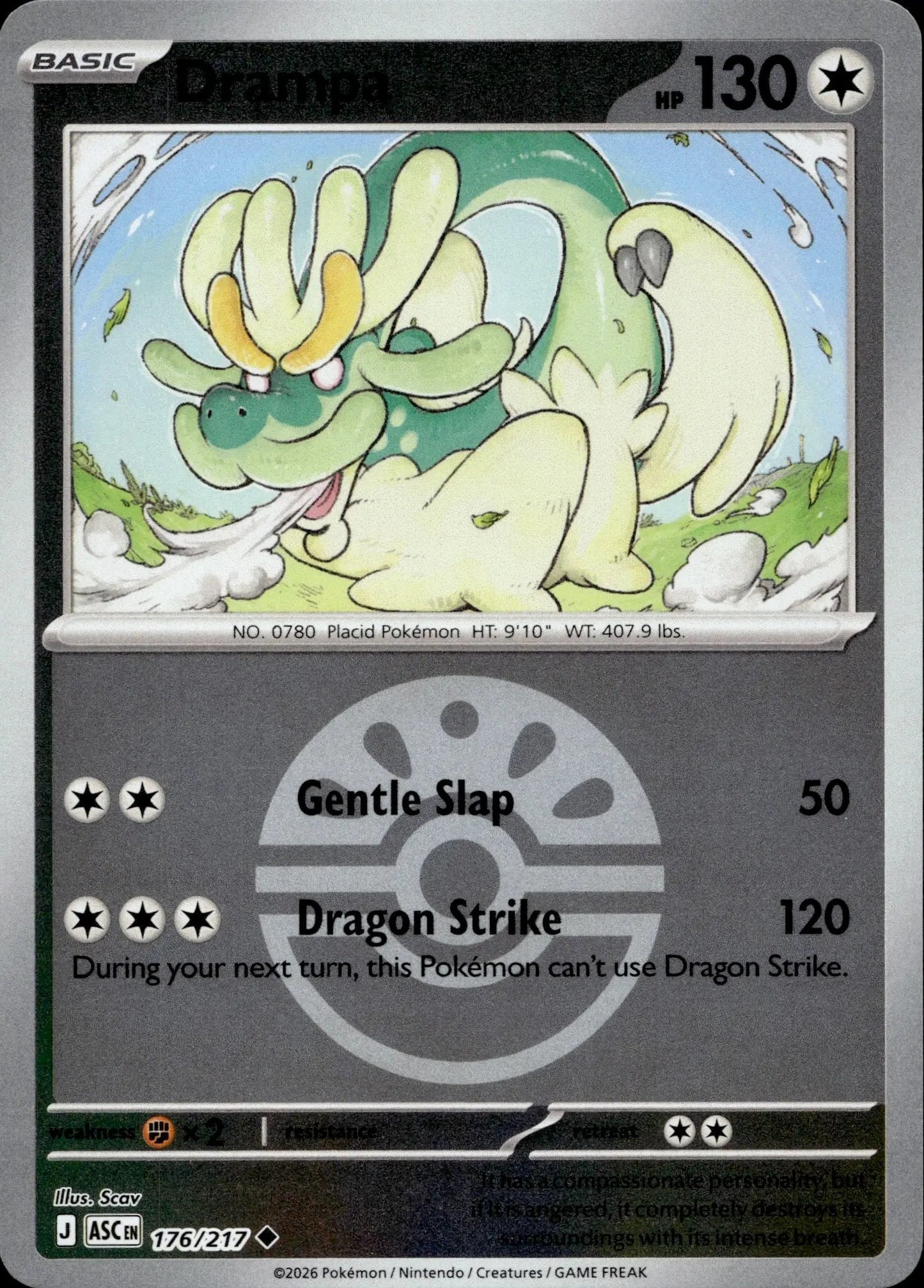 Drampa #176/217 (Friend Ball)