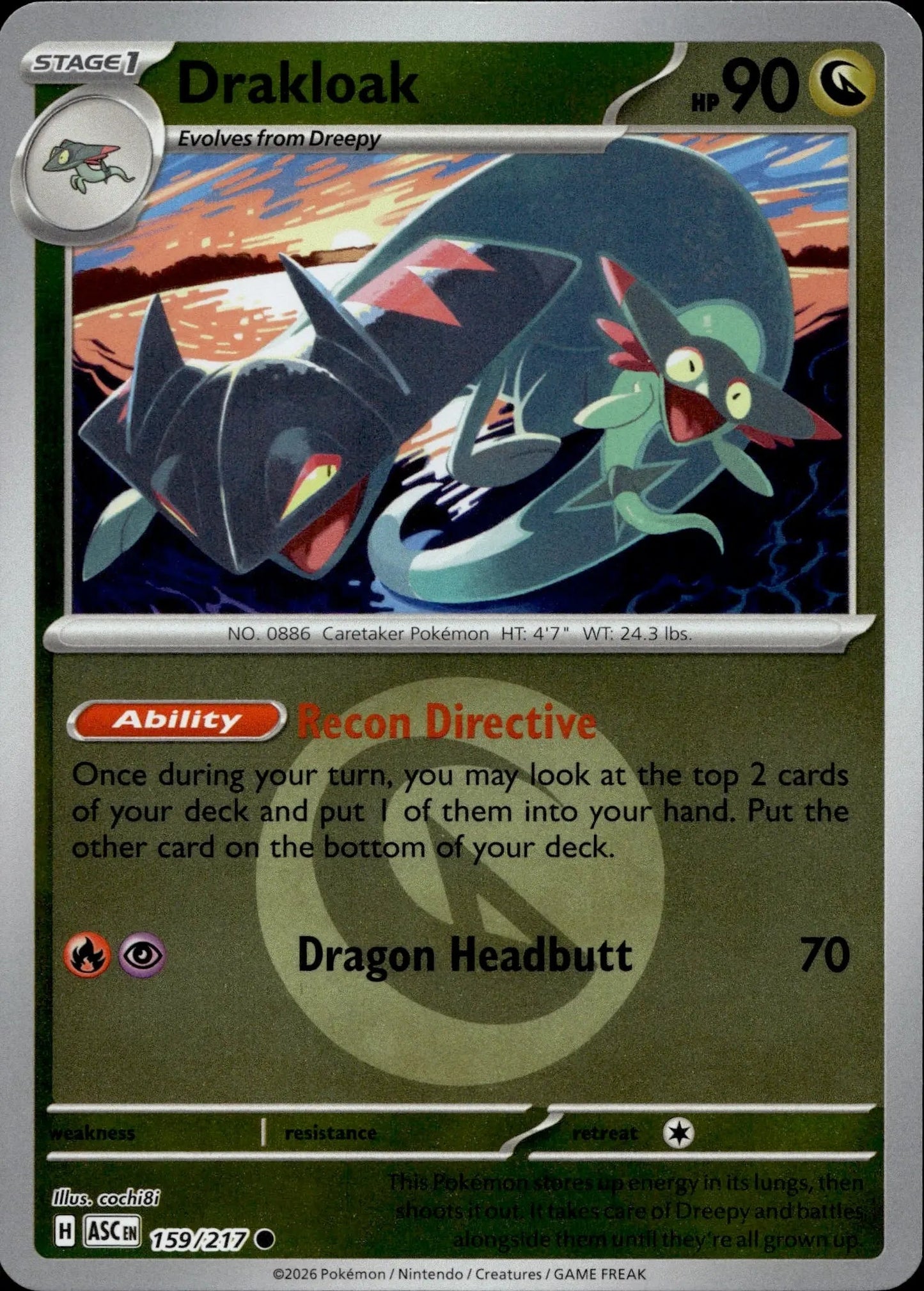 Drakloak #159/217 (Energy Symbol)