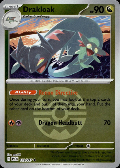 Drakloak #159/217 (Quick Ball)