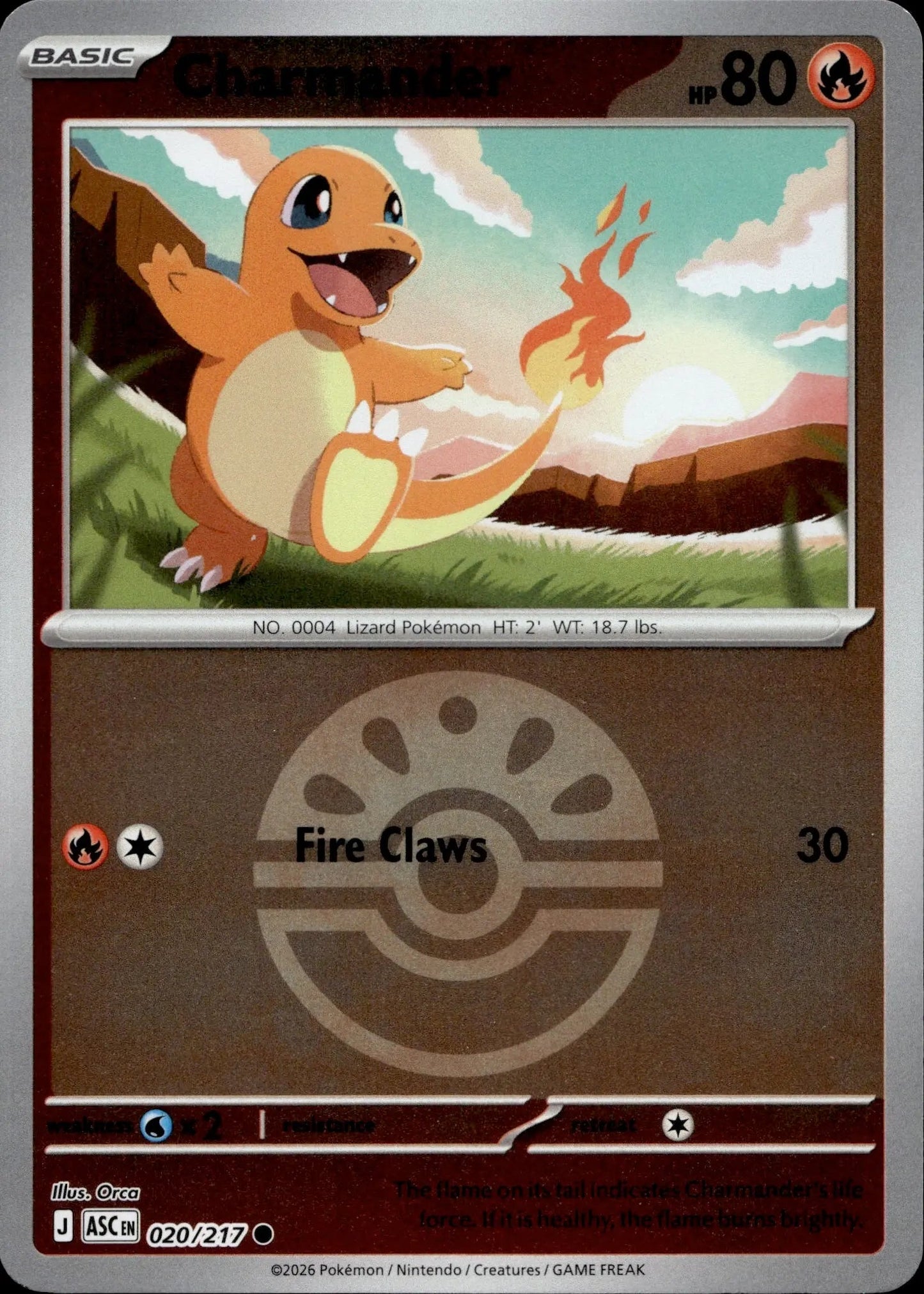 ME: Ascended Heroes #020/217 Charmander (Friend Ball)