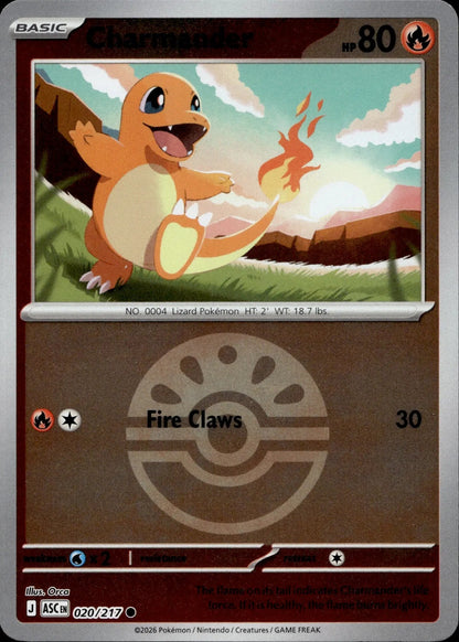 ME: Ascended Heroes #020/217 Charmander (Friend Ball)