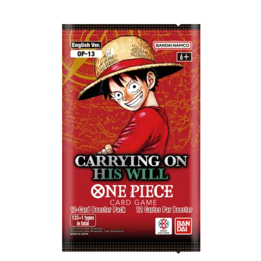 One Piece Card Game OP-13 Booster Pack - Carrying On His Will