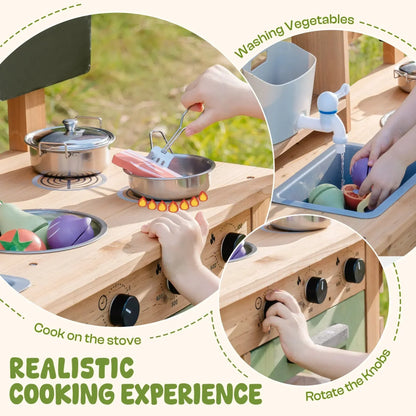 Wooden Outdoor Mud Kitchen