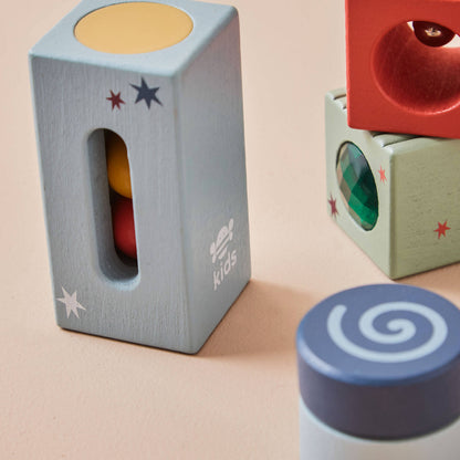 Just Bee Kids Wooden Sensory Blocks with Bag