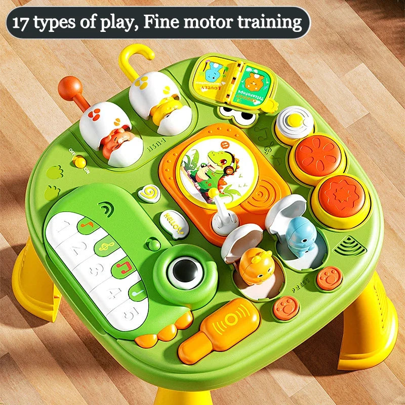 Dinosaur Activity Table with Lights & Sounds for Toddlers