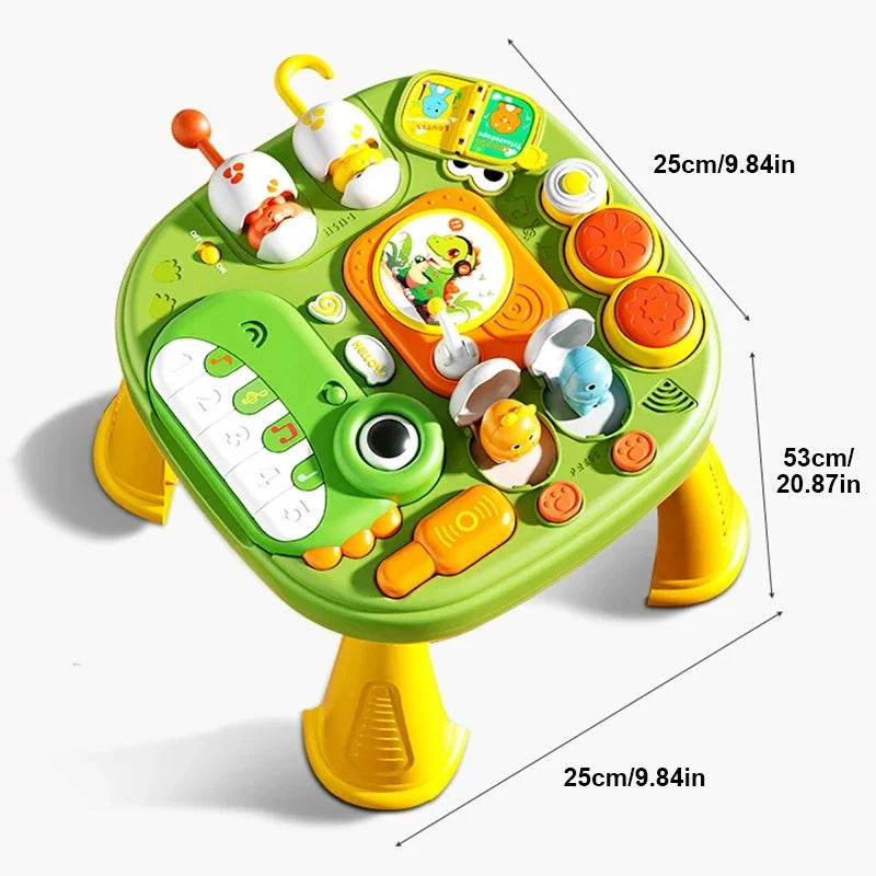 Dinosaur Activity Table with Lights & Sounds for Toddlers