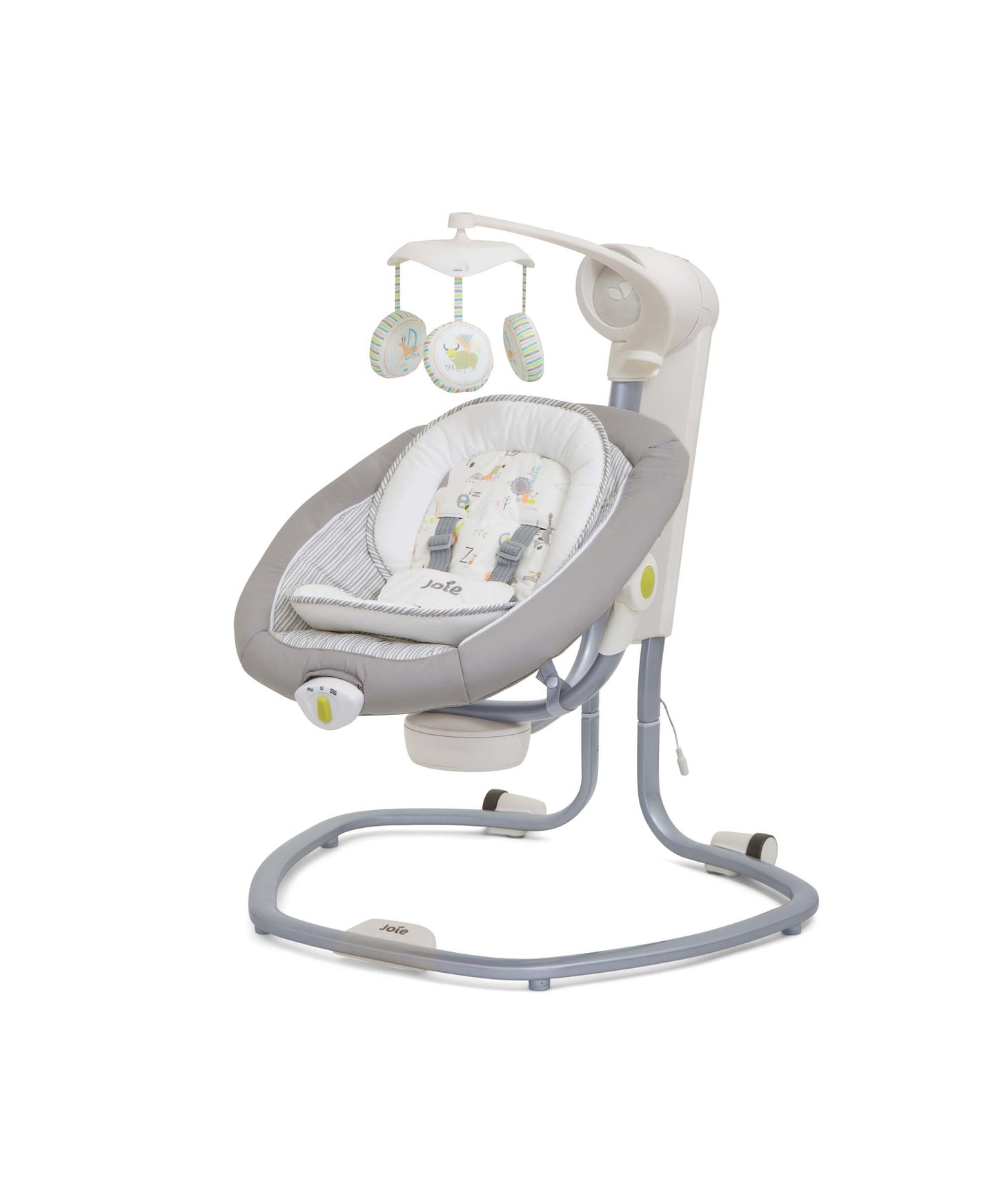 Electric Baby Swing Chair with Music & Vibration – Infant Soothing Rocker Seat (Nature Alphabet)