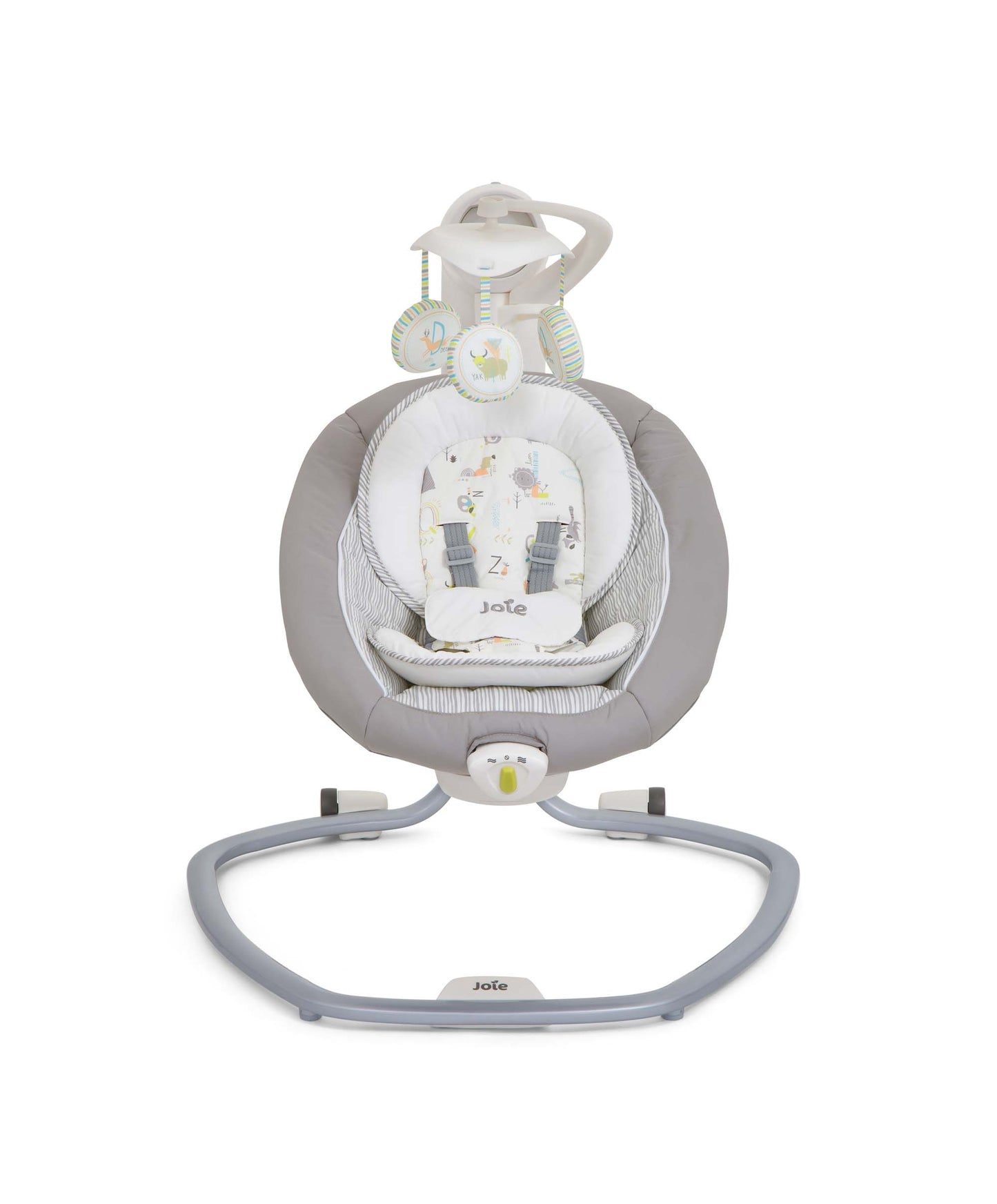 Electric Baby Swing Chair with Music & Vibration – Infant Soothing Rocker Seat (Nature Alphabet)
