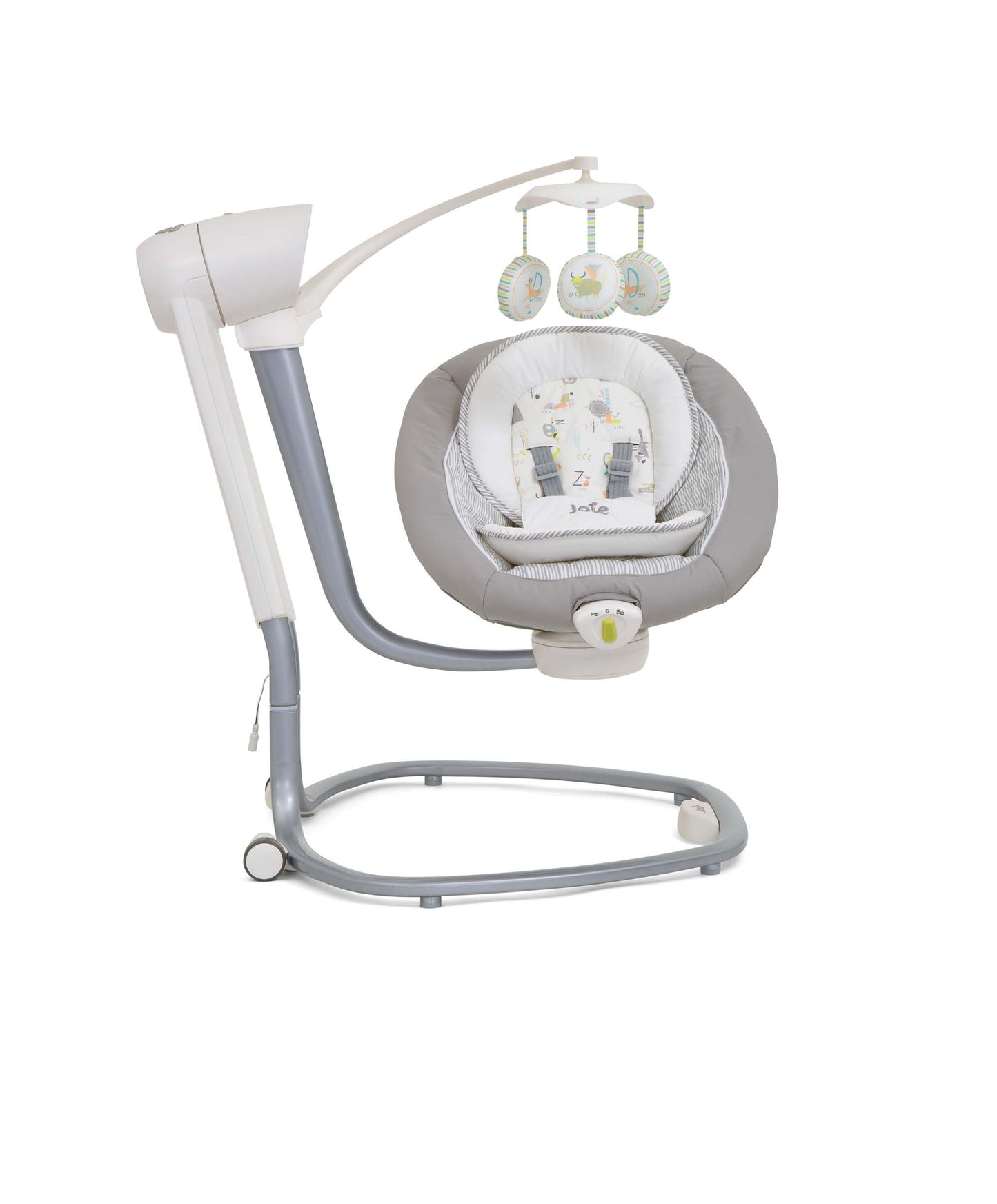 Electric Baby Swing Chair with Music & Vibration – Infant Soothing Rocker Seat (Nature Alphabet)