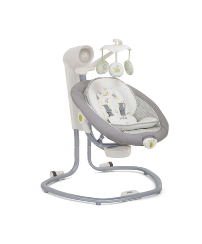 Electric Baby Swing Chair with Music & Vibration – Infant Soothing Rocker Seat (Nature Alphabet)