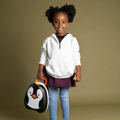 My Carry Potty - Travel Potty, Award-Winning Portable Toddler Toilet Seat for Kids to Take Everywhere (Penguin)