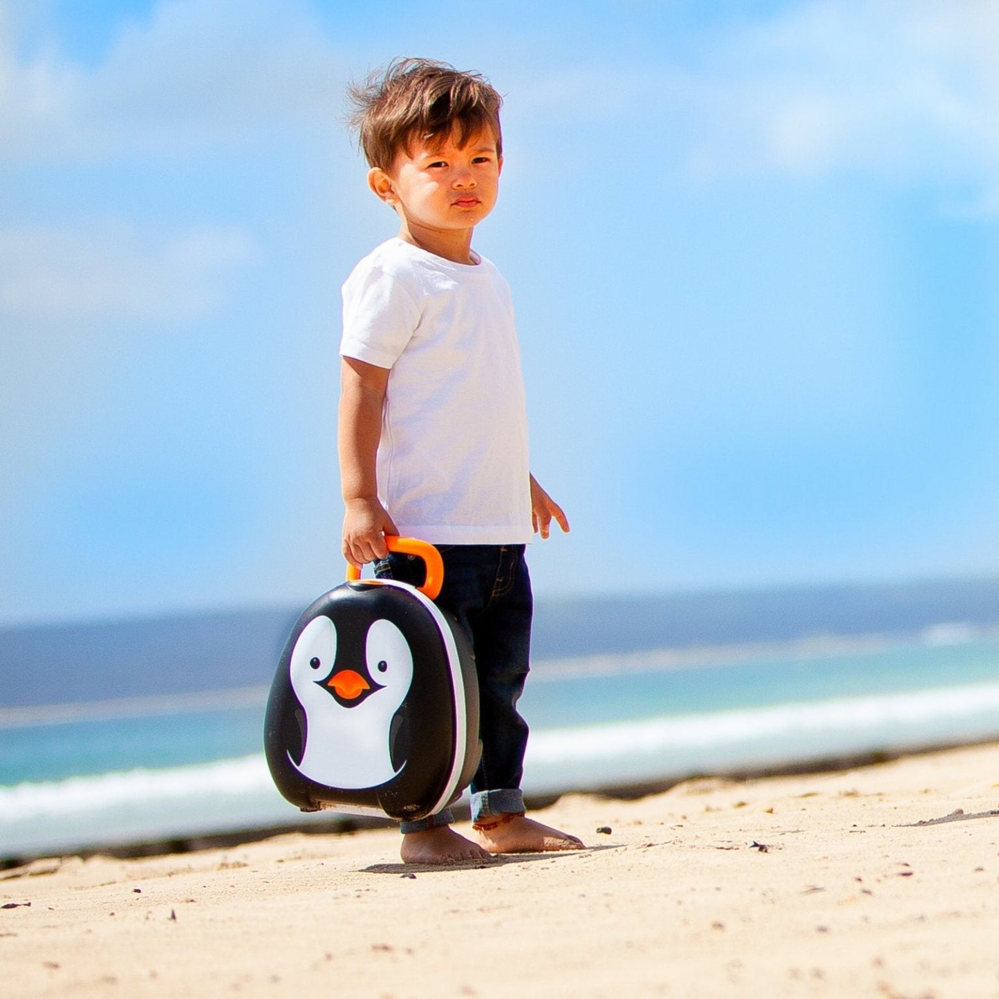 My Carry Potty - Travel Potty, Award-Winning Portable Toddler Toilet Seat for Kids to Take Everywhere (Penguin)