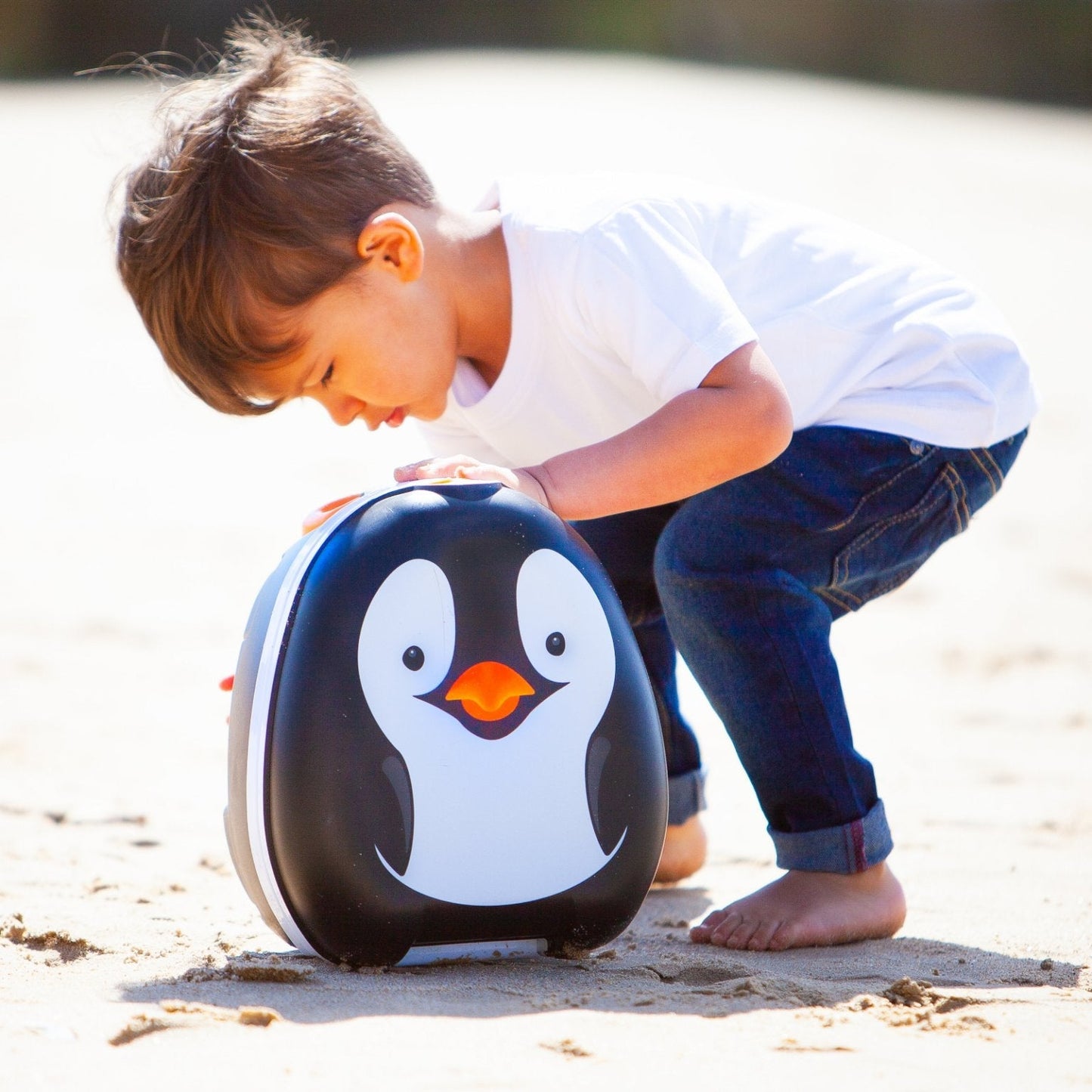 My Carry Potty - Travel Potty, Award-Winning Portable Toddler Toilet Seat for Kids to Take Everywhere (Penguin)
